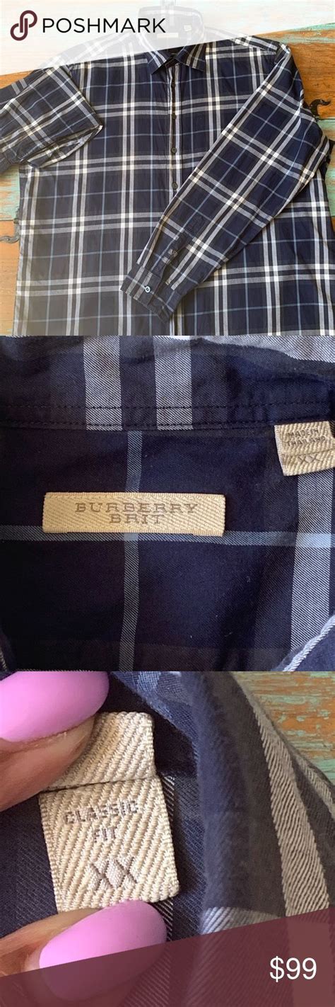 burberry brit mens plaid long sleeve|burberry signatures for men.